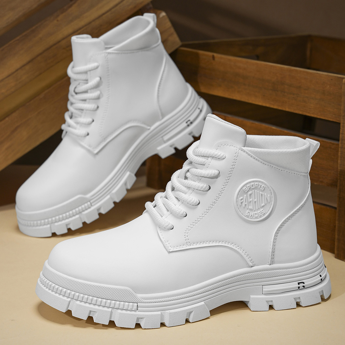 Men'S Fashion For 30 Year Olds - Botas de motocicleta brancas elegantes para