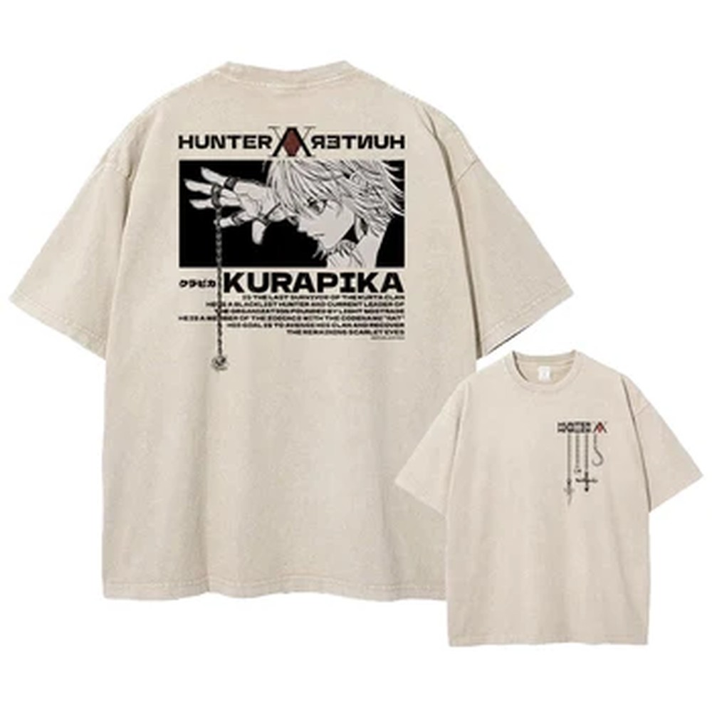 Graphic Tee Oversized - Camiseta Manga Hunter X Hunter com