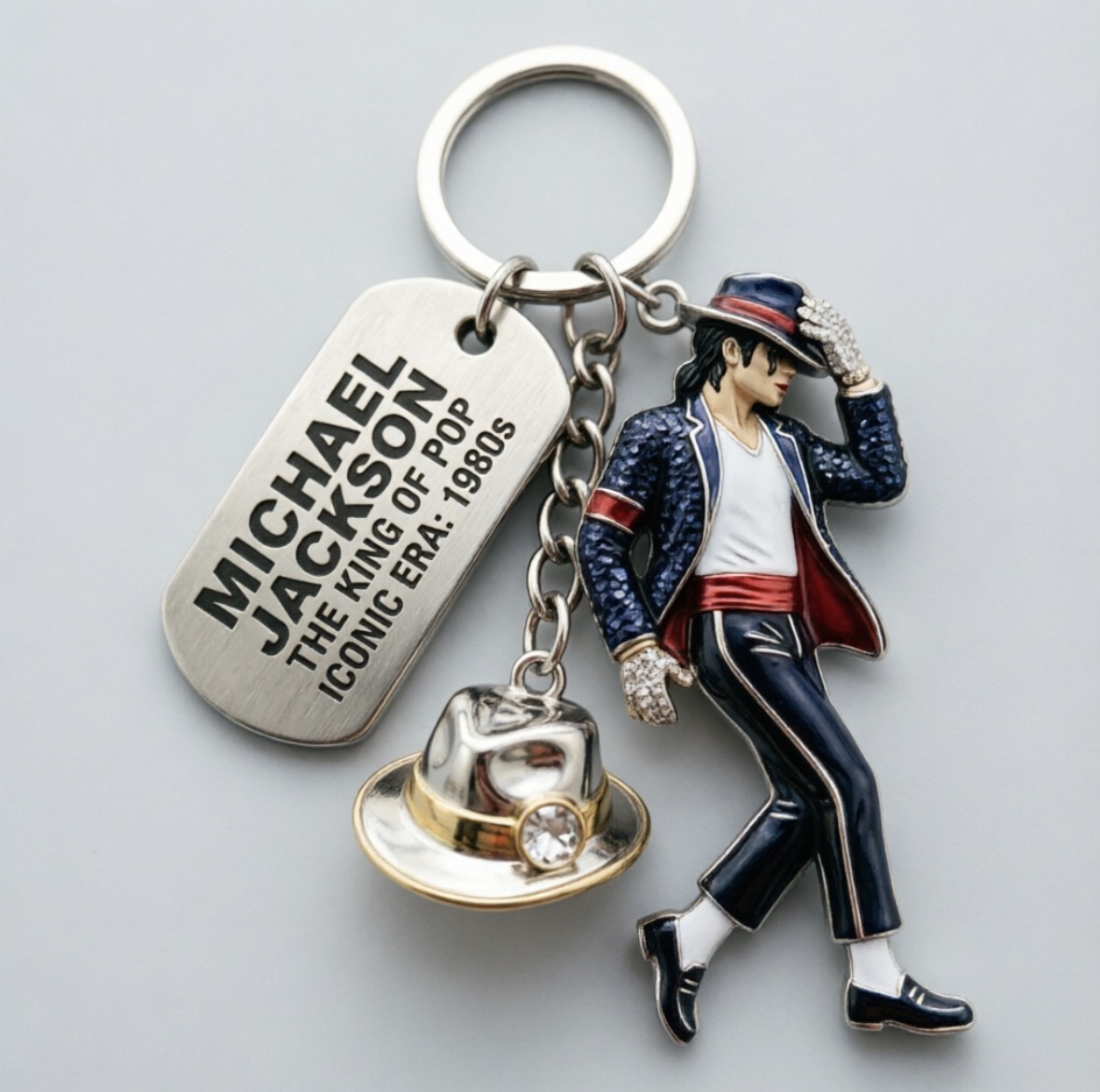 Men'S Fashion - Chaveiro Michael Jackson, Pingente Clássico do