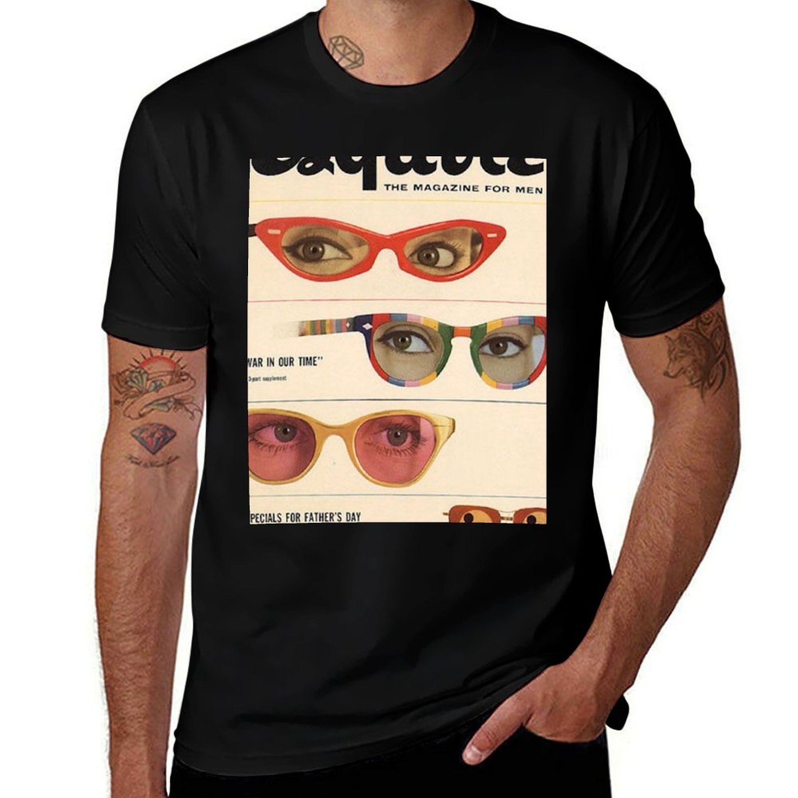 Men'S Fashion 1960S - Óculos de Sol Esquire Estilo Revista