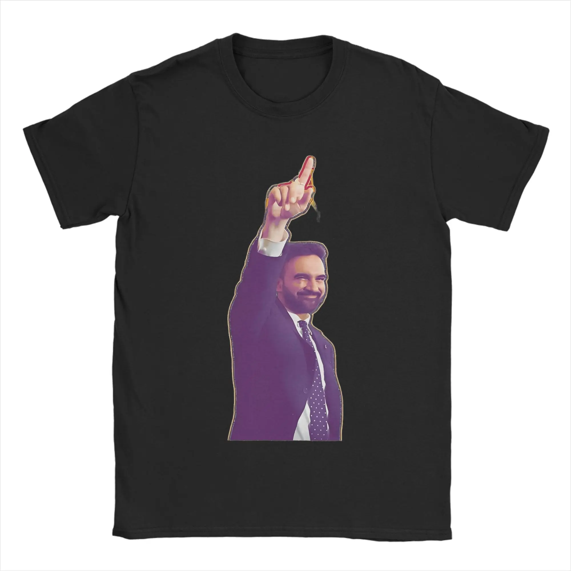 York Men'S Fashion - Camisetas Casuais Zohran Mamdani para Nova