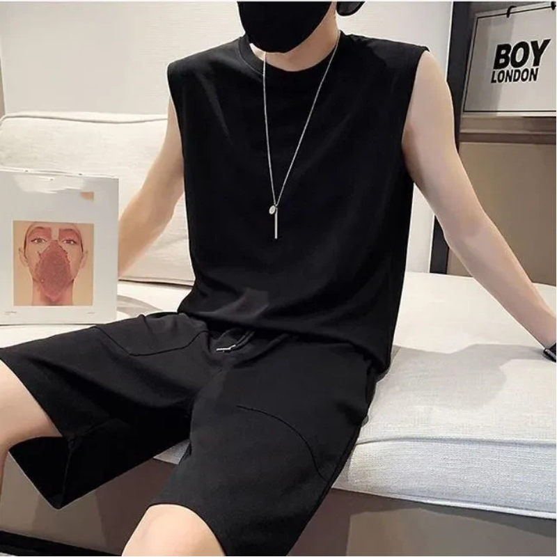 Track Suit Men - Conjunto de duas peças masculino, regata