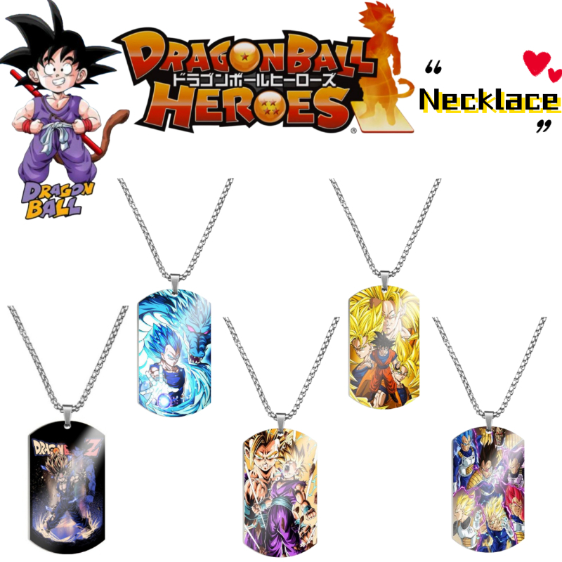 Men'S Fashion Necklaces - Colar de Metal Fashion Dragon Ball