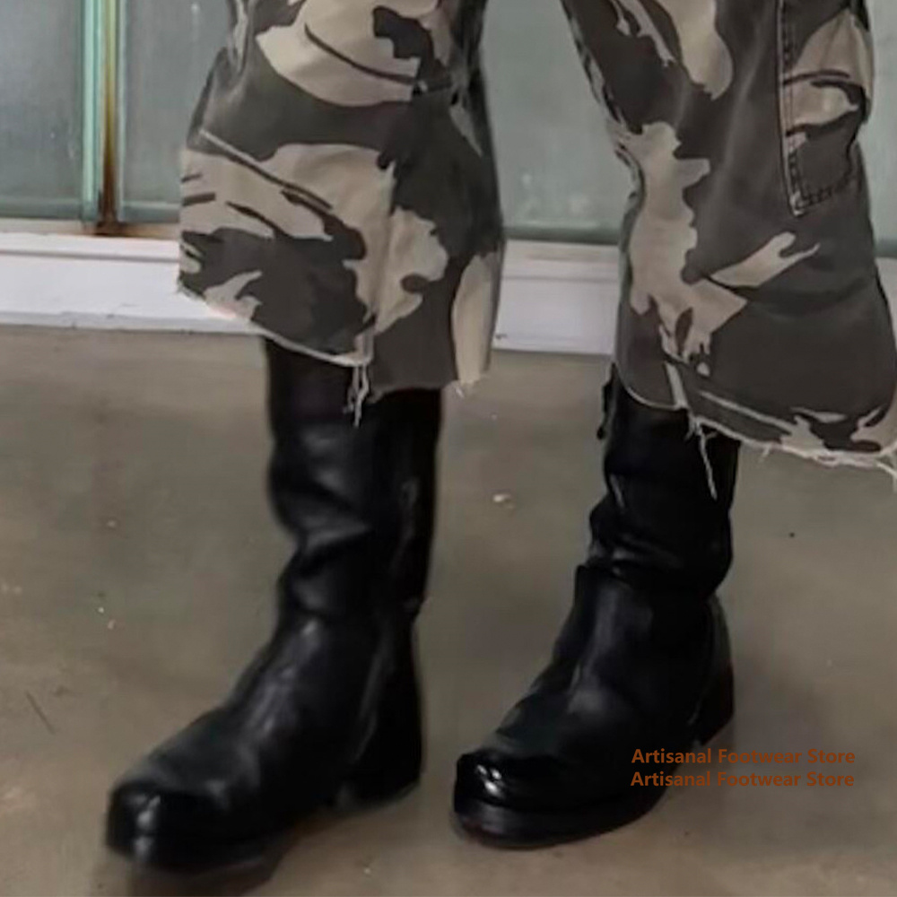 Chelsea Boots Men - Botas de Motocicleta de Cano Alto