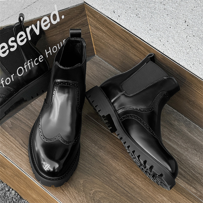 Chelsea Boots Men - Tamanho grande moda masculina festa de