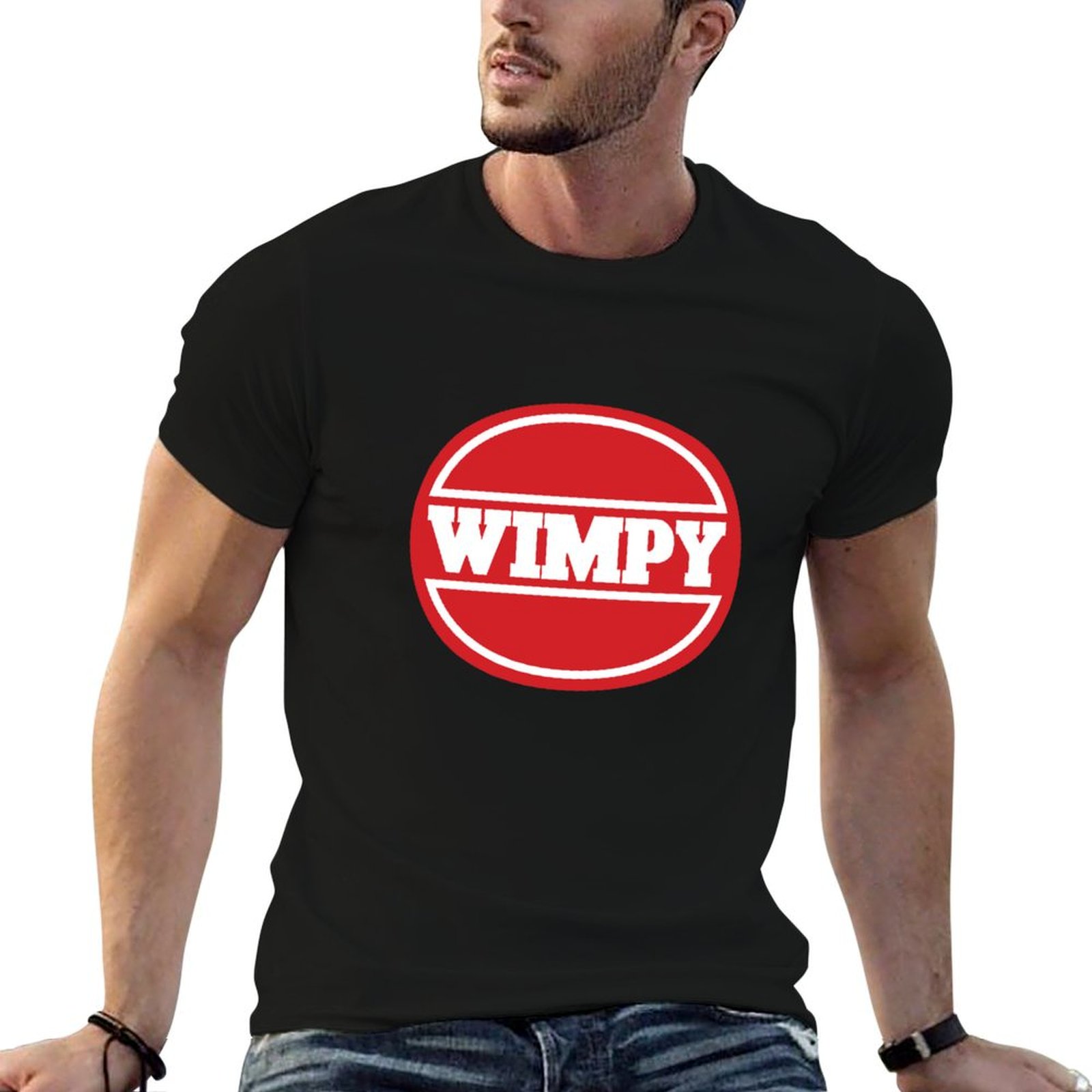 Men'S Fashion 1960S - Camiseta com estampa da marca Wimpy'