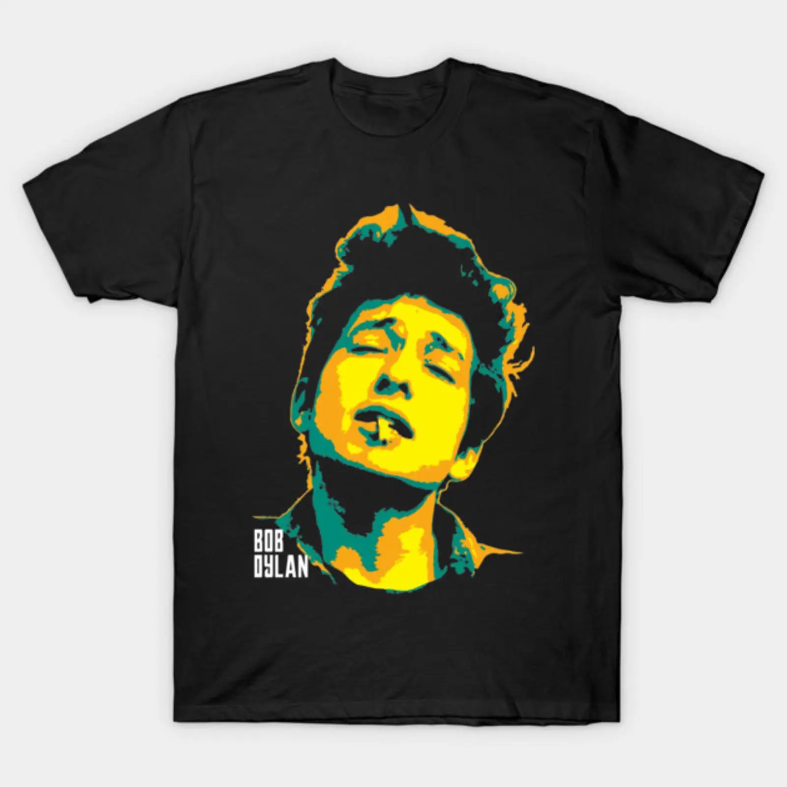 Men'S Fashion 1960S - Camiseta retrô Bob Dylan Pop Art