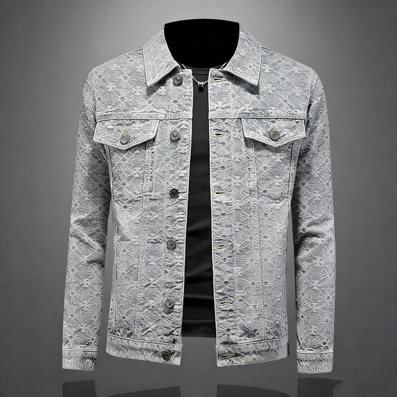 Men'S Fashion Light Jacket - Jaqueta Jeans Masculina Estilo Americano em