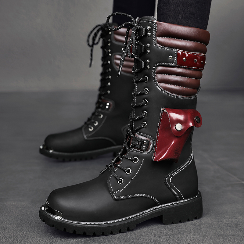 Botas masculinas de cano alto  - Men'S Fashion For 30 Year Olds avaliação e preço