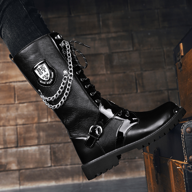Botas masculinas de cano alto  - Men'S Fashion For 30 Year Olds avaliação e preço