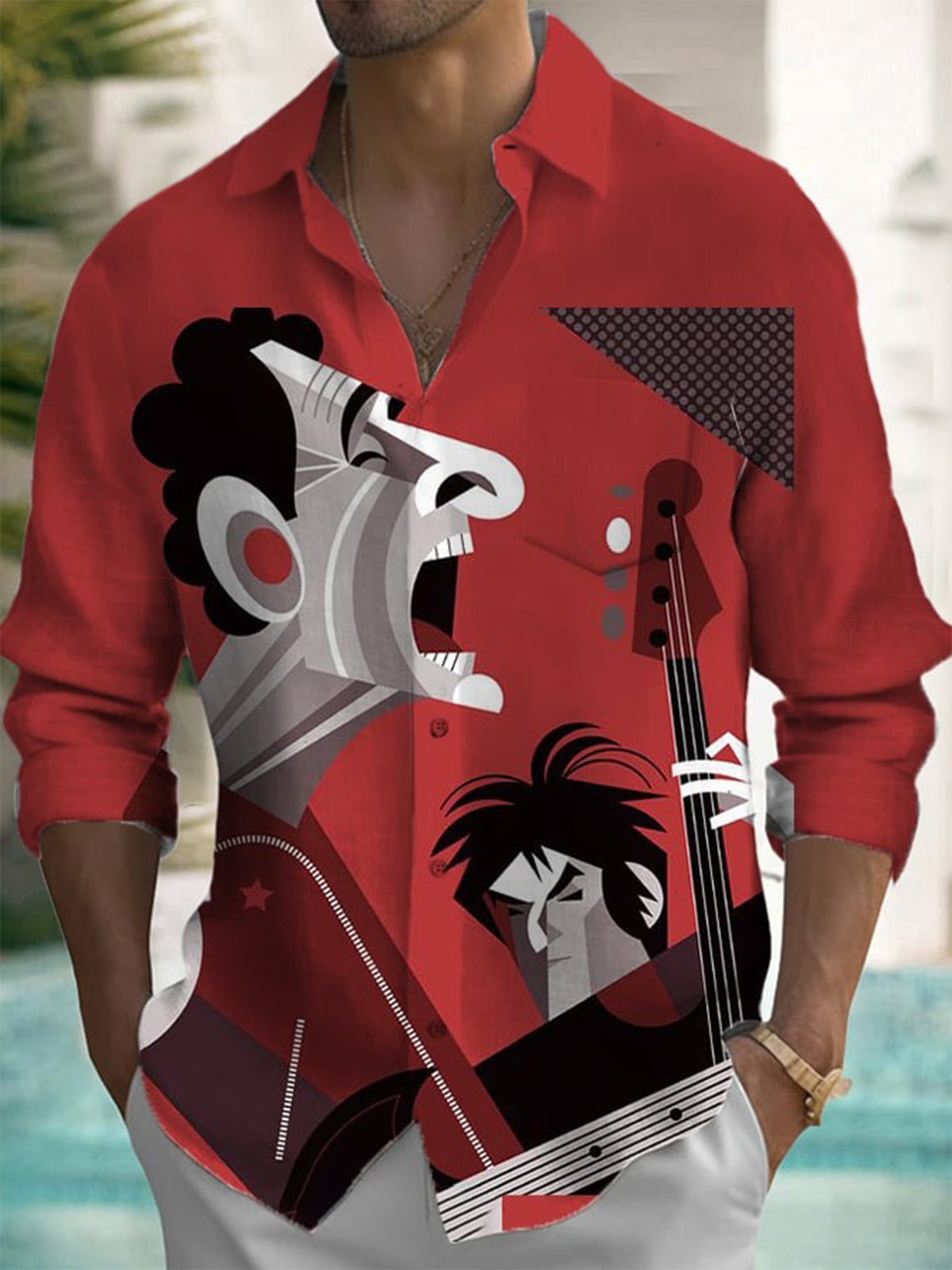 Camisa Casual Masculina com Bo - Men'S Fashion avaliação e preço