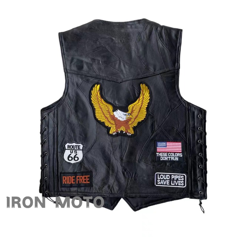 NOVO Colete Masculino de Couro - Men'S Fashion Leather Jacket avaliação e preço