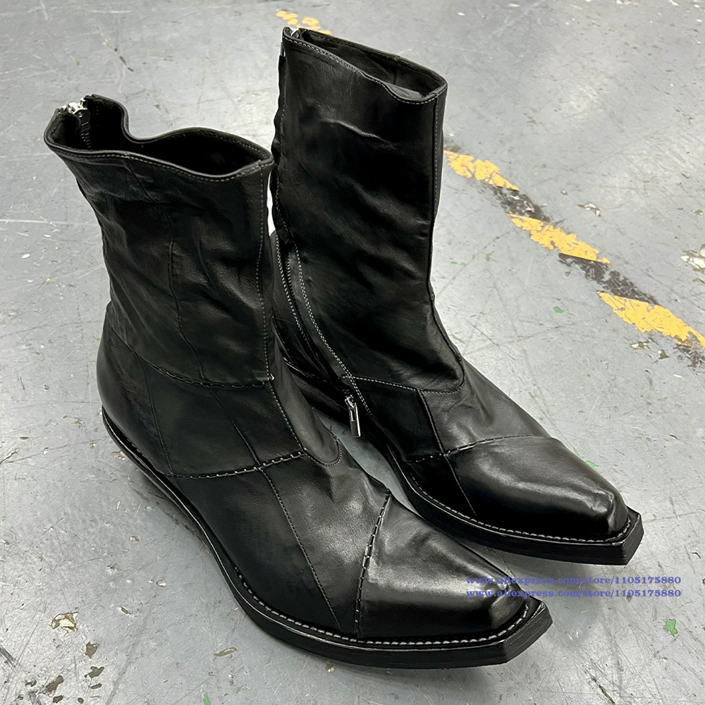 Botas masculinas de couro pret - Chelsea Boots Men avaliação e preço
