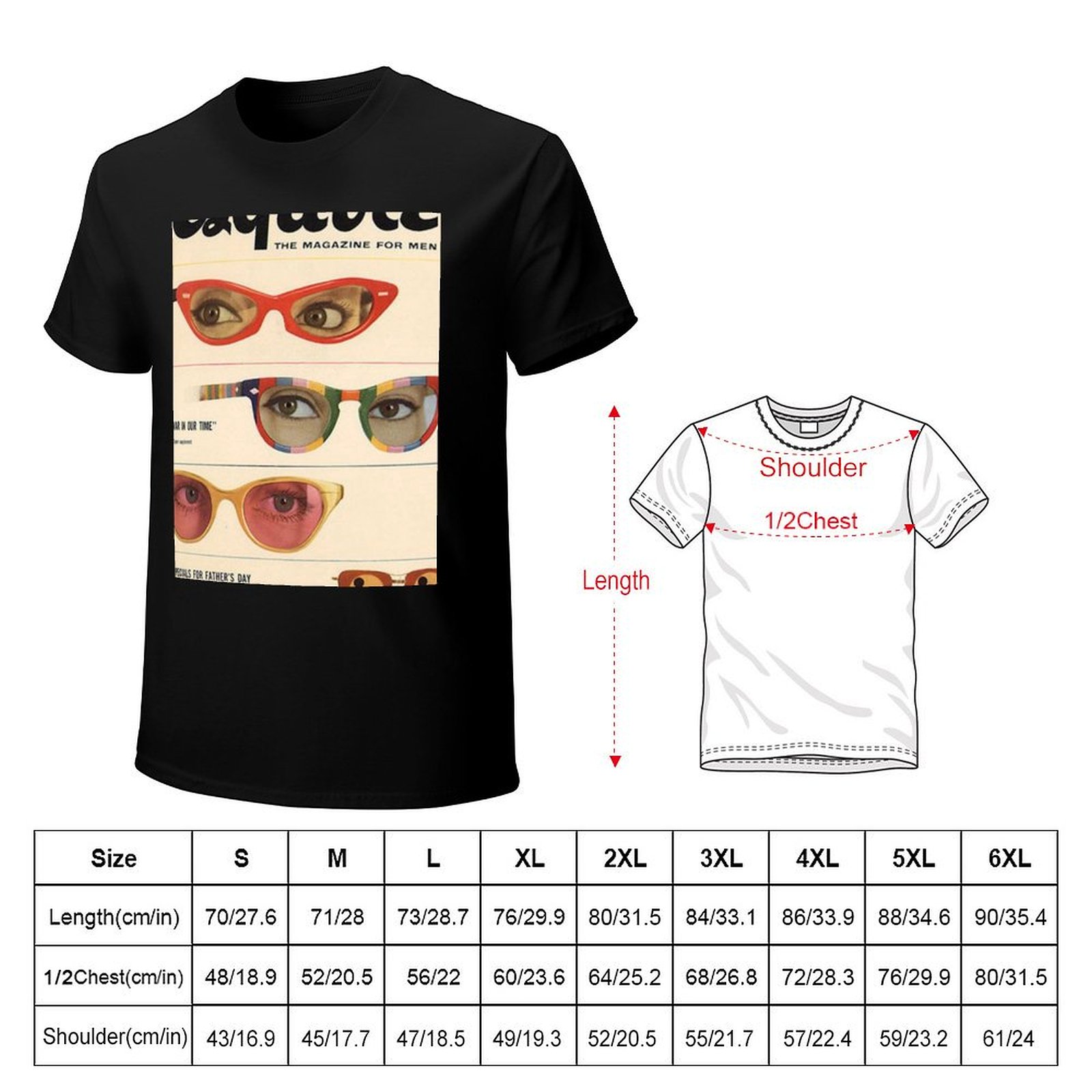 Camiseta Esquire dos anos 60 c - Men'S Fashion 1960S avaliação e preço