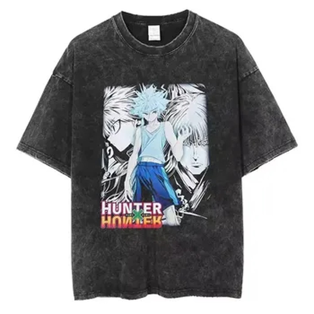 Camiseta Gráfica Killua Zoldyc - Graphic Tee Oversized avaliação e preço