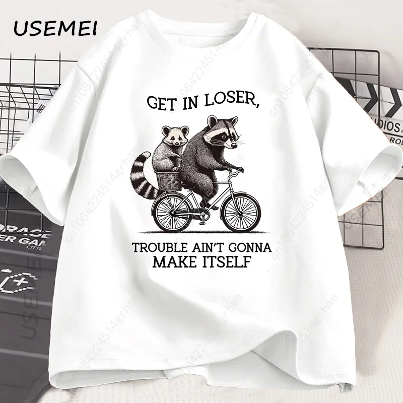 Camiseta 'Get in Loser' com Es - Graphic Tee Oversized avaliação e preço