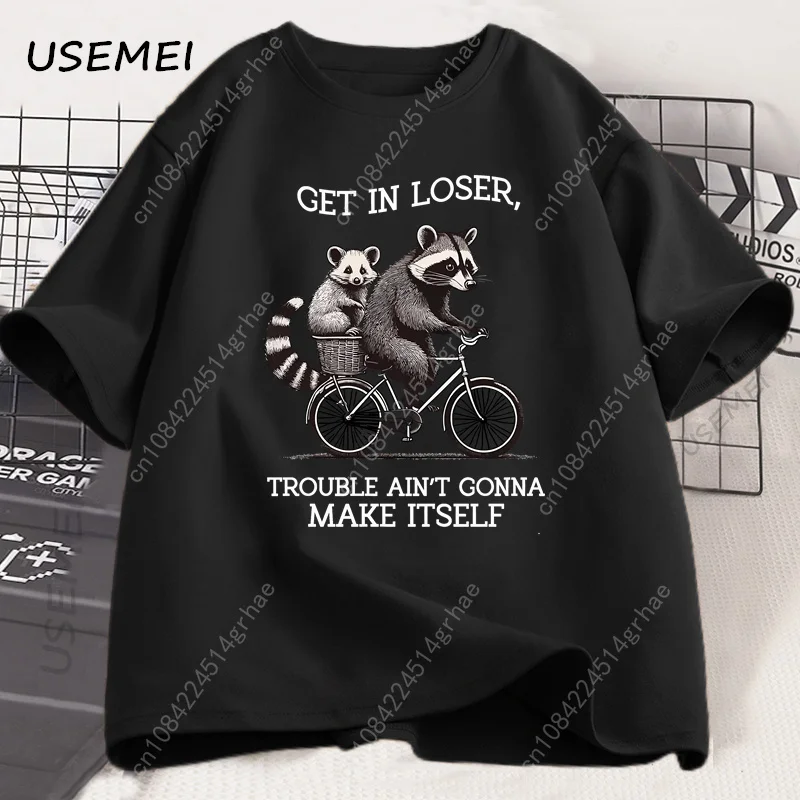 Camiseta 'Get in Loser' com Es - Graphic Tee Oversized avaliação e preço