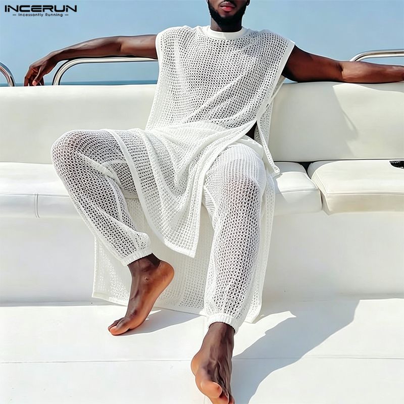 Conjuntos Masculinos INCERUN:  - Men'S Fashion avaliação e preço
