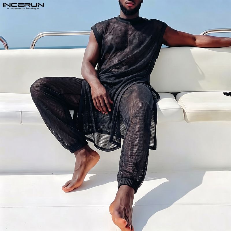 Conjuntos Masculinos INCERUN:  - Men'S Fashion avaliação e preço