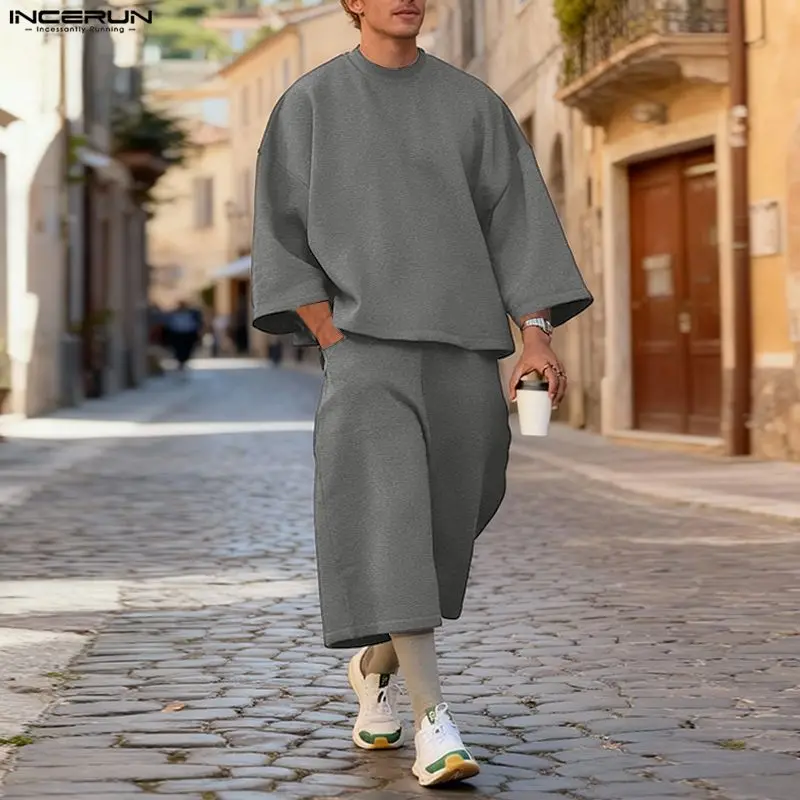 Conjuntos Masculinos INCERUN e - Men'S Fashion Pants avaliação e preço