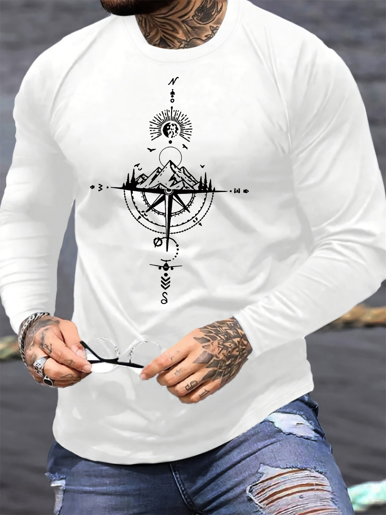 100% algodão puro masculino ma - Mens Fashion Casual avaliação e preço