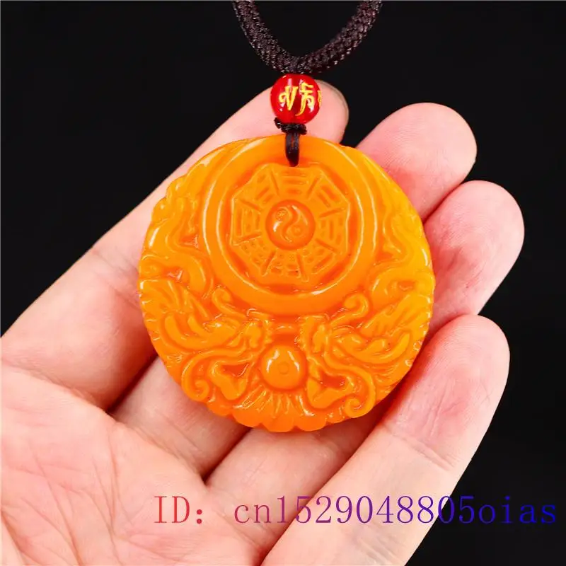 Pingente amarelo de dragão de  - Men'S Fashion Necklaces avaliação e preço