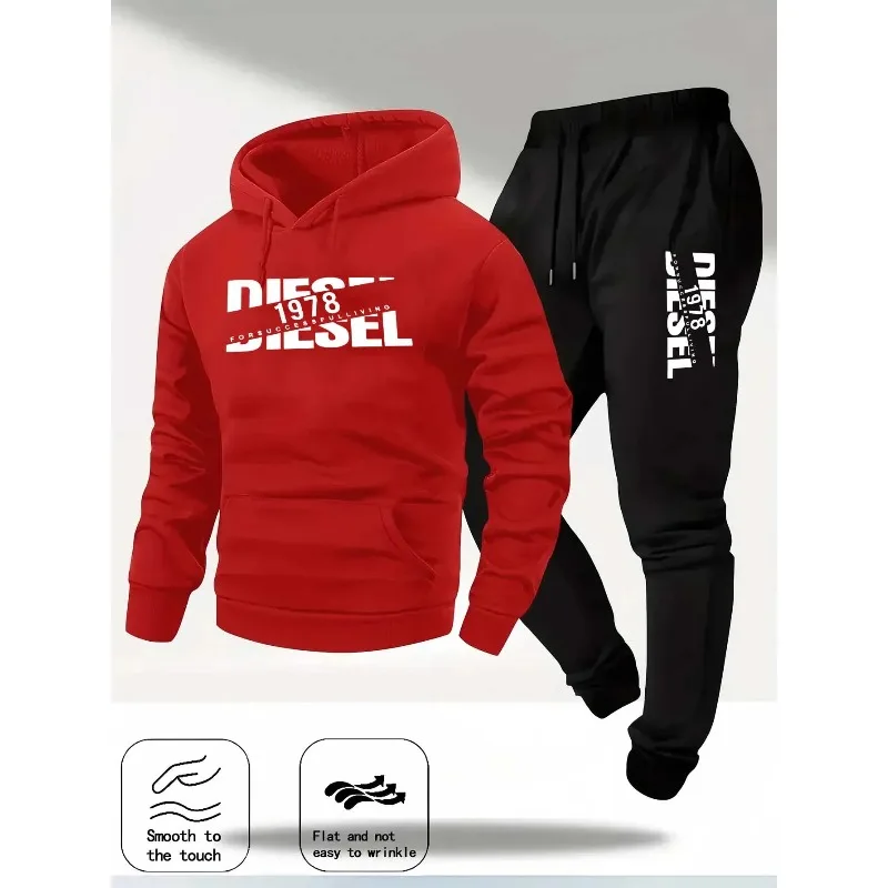 Conjunto de moletom com capuz  - Men'S Fashion Pants avaliação e preço