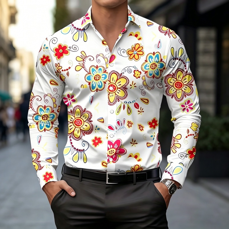 Camisa masculina 2026: Nova te - Fashion Mens Shirt avaliação e preço