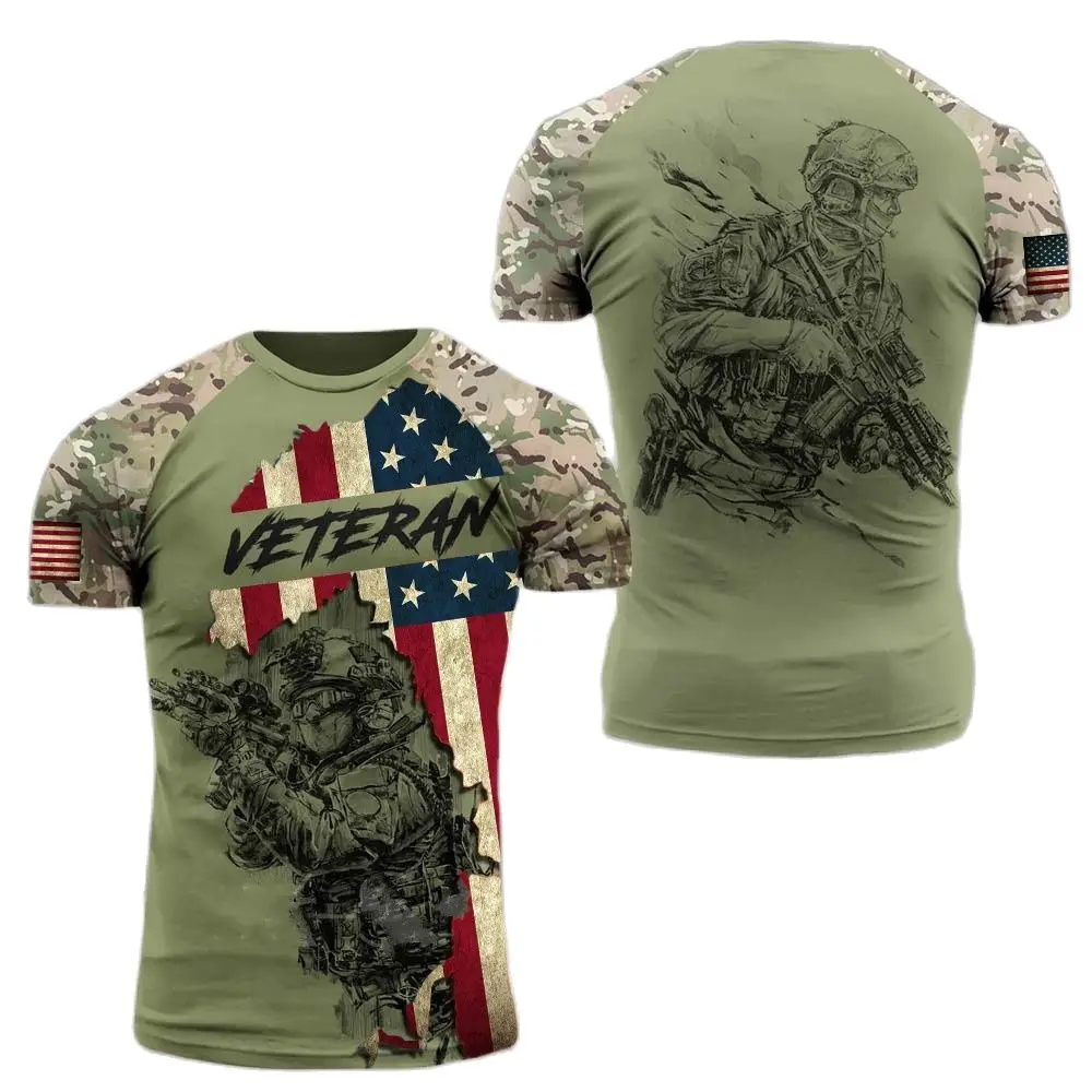 Camiseta militar estampada mas - Military Shirt Men avaliação e preço