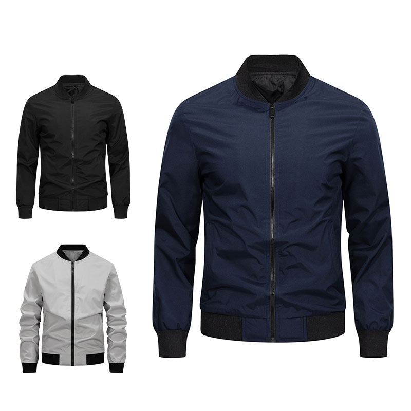 Primavera outono jaquetas casu - Men'S Fashion Light Jacket avaliação e preço