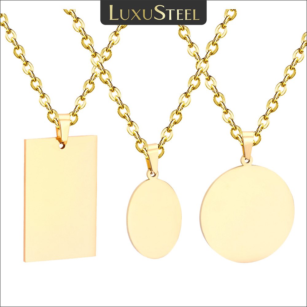 Luxusteel simples tag pingente - Mens Fashion Discord avaliação e preço