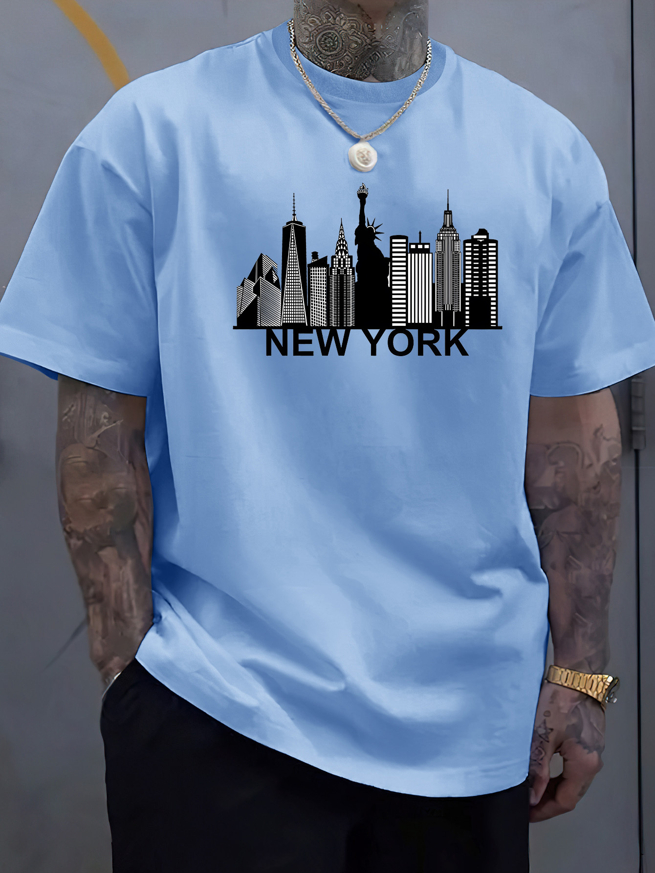 Camiseta masculina de algodão  - York Men'S Fashion avaliação e preço