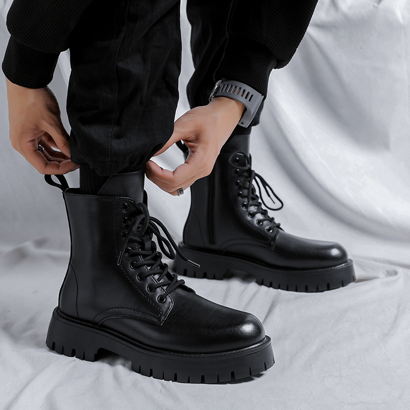 Botas de Couro Genuíno de Luxo - Men'S Fashion For 30 Year Olds avaliação e preço