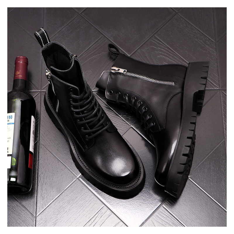 Botas de Couro Genuíno de Luxo - Men'S Fashion For 30 Year Olds avaliação e preço