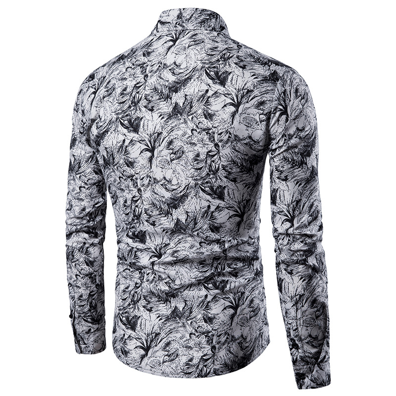 Camisa Masculina Estampada de  - Fashion Mens Shirt avaliação e preço