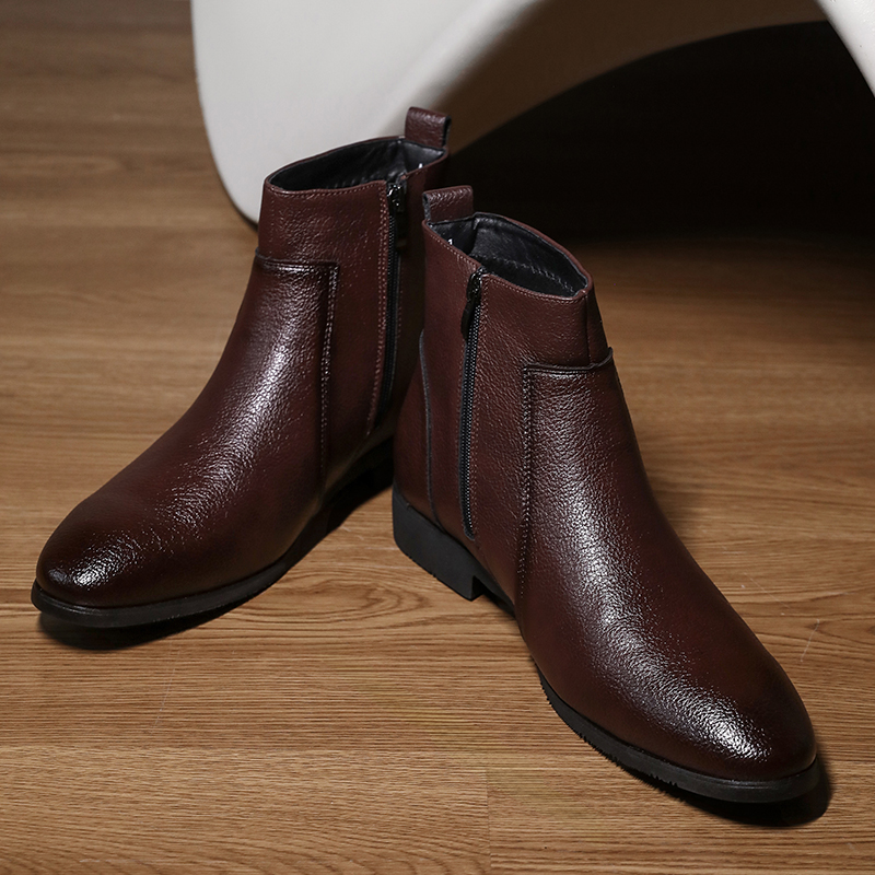 Botas de Couro Macio para Home - Chelsea Boots Men avaliação e preço