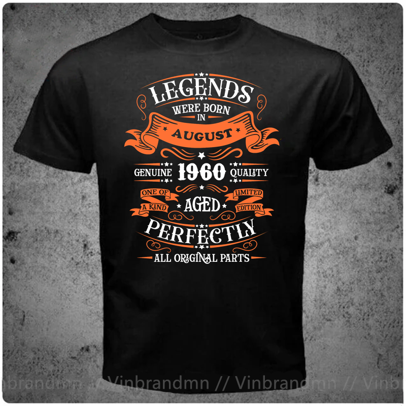 Nascido em 1960 Legends T Shir - Men'S Fashion 1960S avaliação e preço
