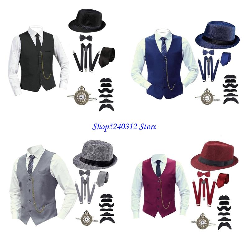 634C Fashion 1920S Gatsby Part - Mens Fashion In The 1920S avaliação e preço