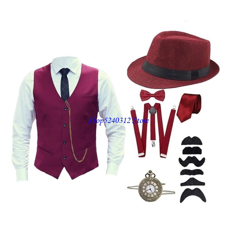 634C Fashion 1920S Gatsby Part - Mens Fashion In The 1920S avaliação e preço