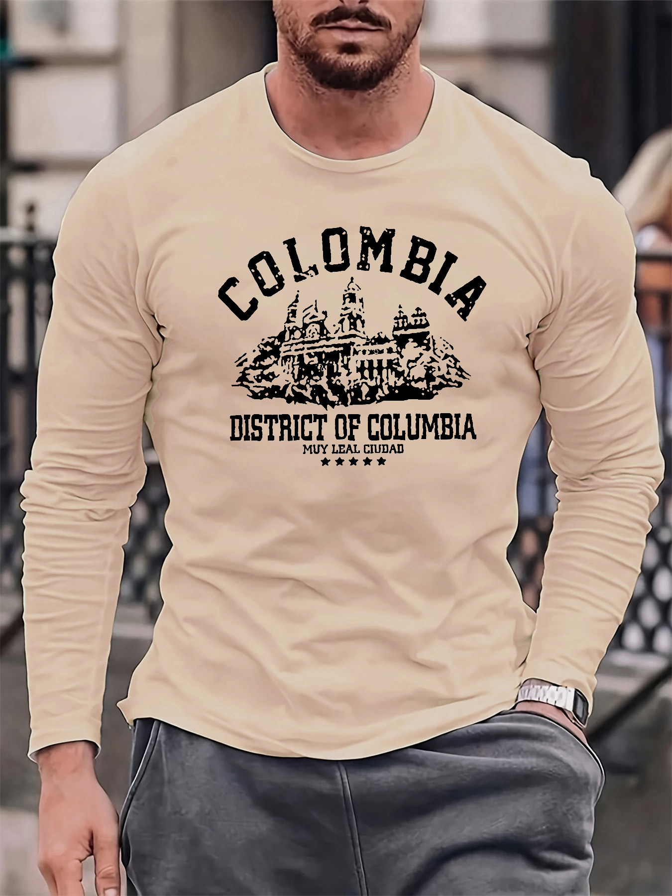 Camiseta Masculina 100% Algodã - Mens Fashion Casual avaliação e preço