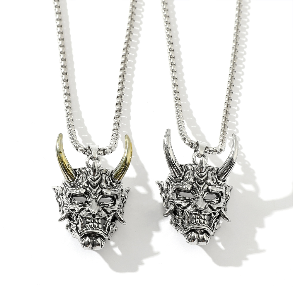Colar com Pingente de Máscara  - Men'S Fashion Necklaces avaliação e preço