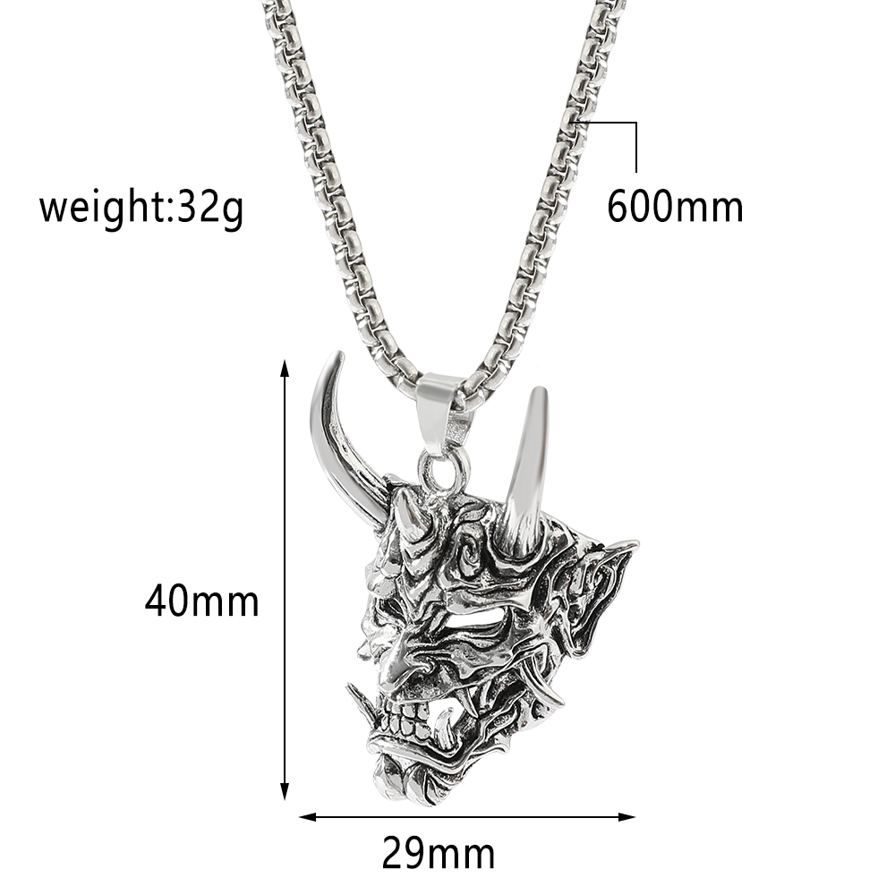 Colar com Pingente de Máscara  - Men'S Fashion Necklaces avaliação e preço