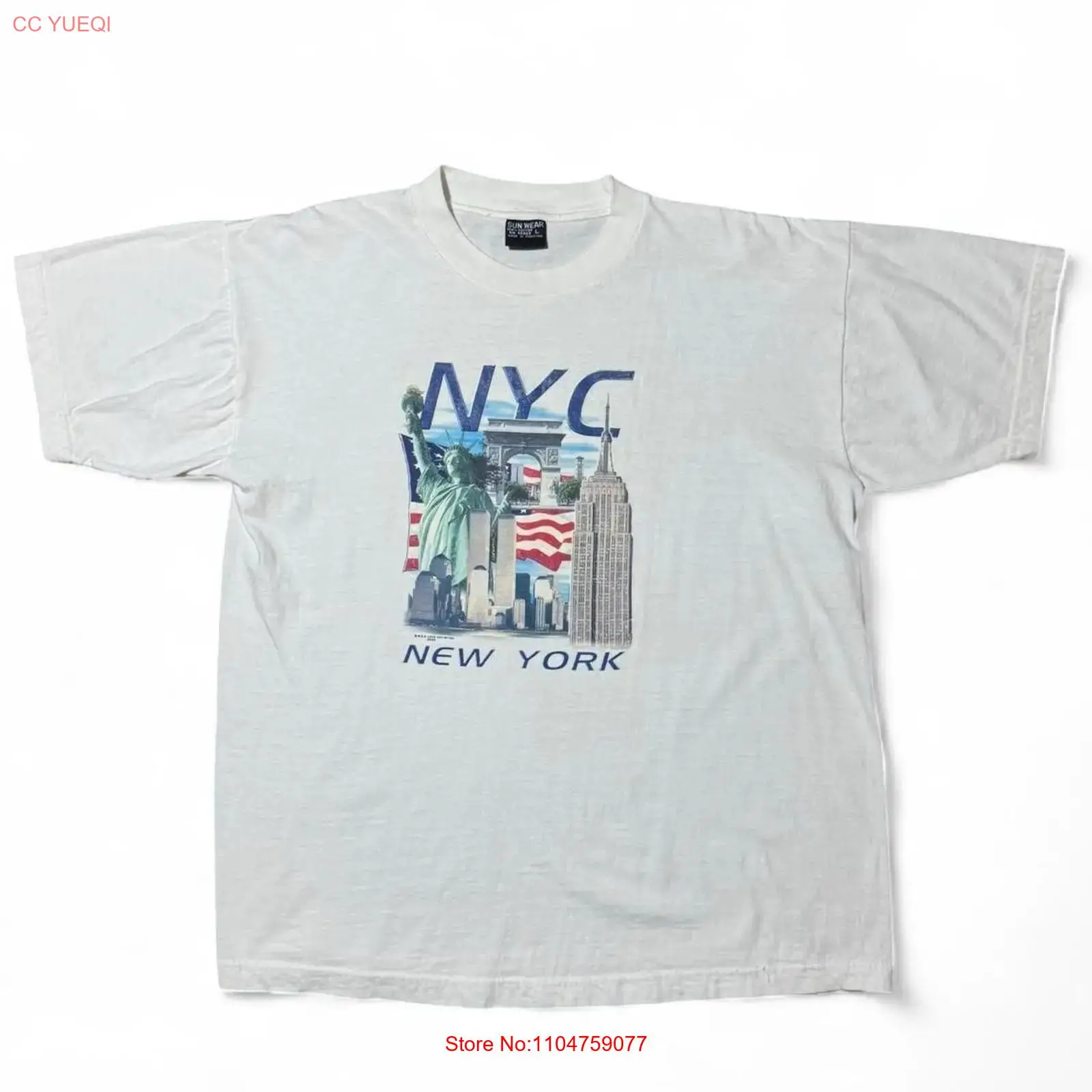 Camiseta Vintage Y2K Souvenir  - York Men'S Fashion avaliação e preço
