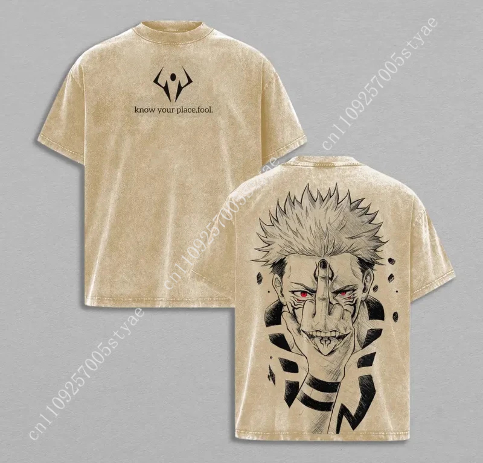 Camiseta Gráfica Anime Ryomen  - Graphic Tee Oversized avaliação e preço