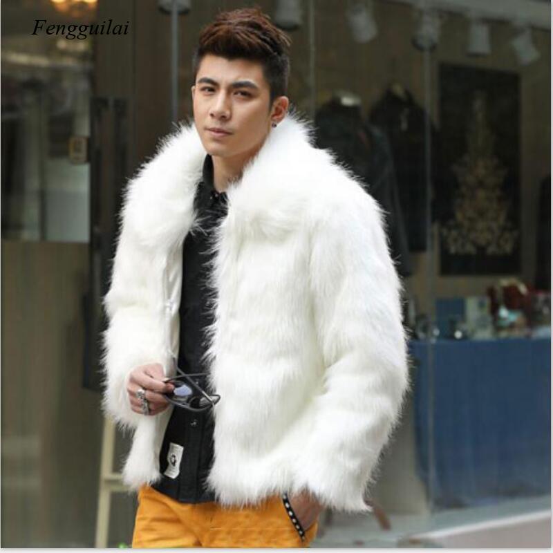 Homme jaqueta de couro falso m - Men'S Fashion Leather Jacket avaliação e preço
