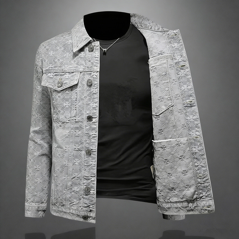 Jaqueta Jeans Masculina Estilo - Men'S Fashion Light Jacket avaliação e preço