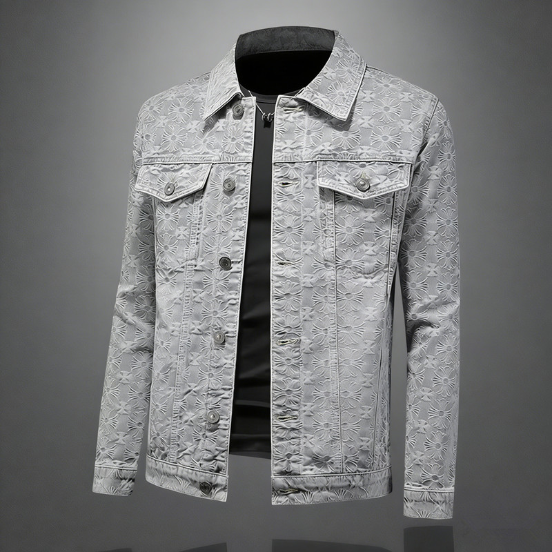 Jaqueta Jeans Masculina Estilo - Men'S Fashion Light Jacket avaliação e preço