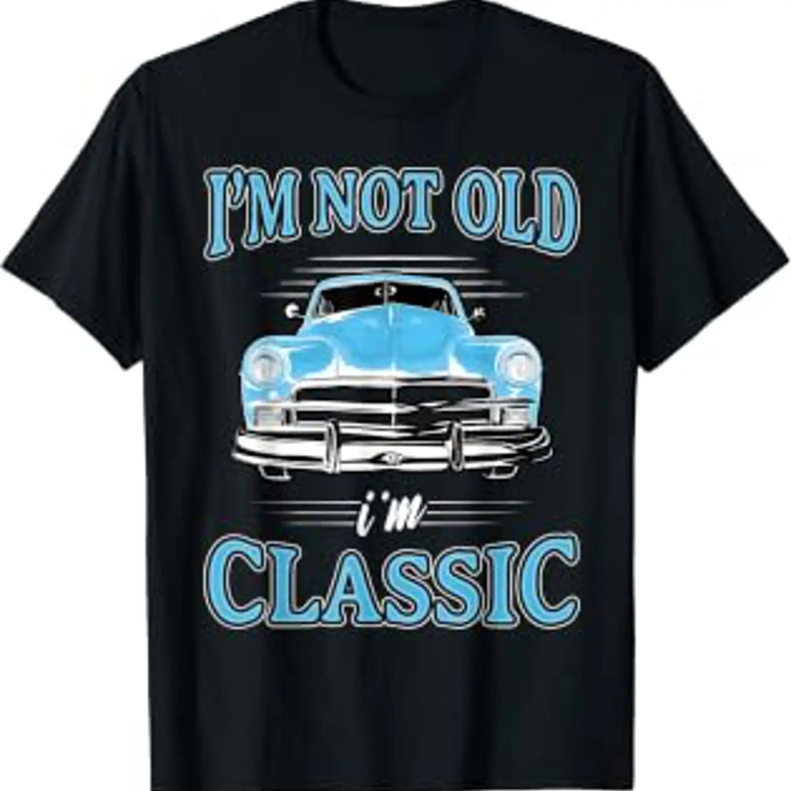 Camiseta Retrô 'Não Sou Velho' - Men'S Fashion 1960S avaliação e preço