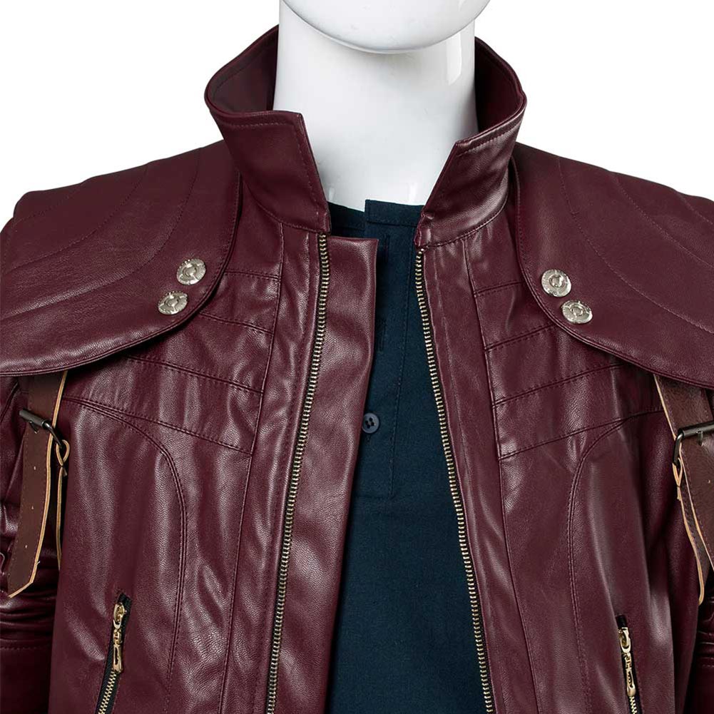 Dante cosplay anime jogo dmc 5 - Men'S Fashion Leather Jacket avaliação e preço